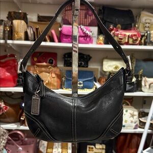 Coach Soho Black Leather Hobo / Shoulder Bag 2003